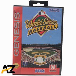 World Series Baseball (Sega Genesis, 1994) Complete w/ Case and Instruction